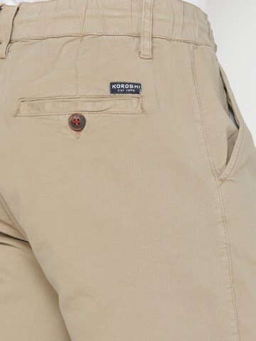 KOROSHI Regular Jeans in Beige