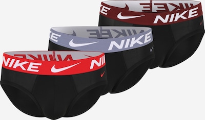 NIKE Underwear Biksītes, krāsa - bazaltpelēks / sarkans / melns / balts, Preces skats