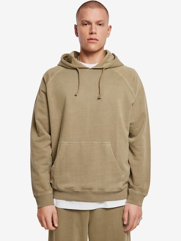 Urban Classics Sweatshirt in Groen: voorkant