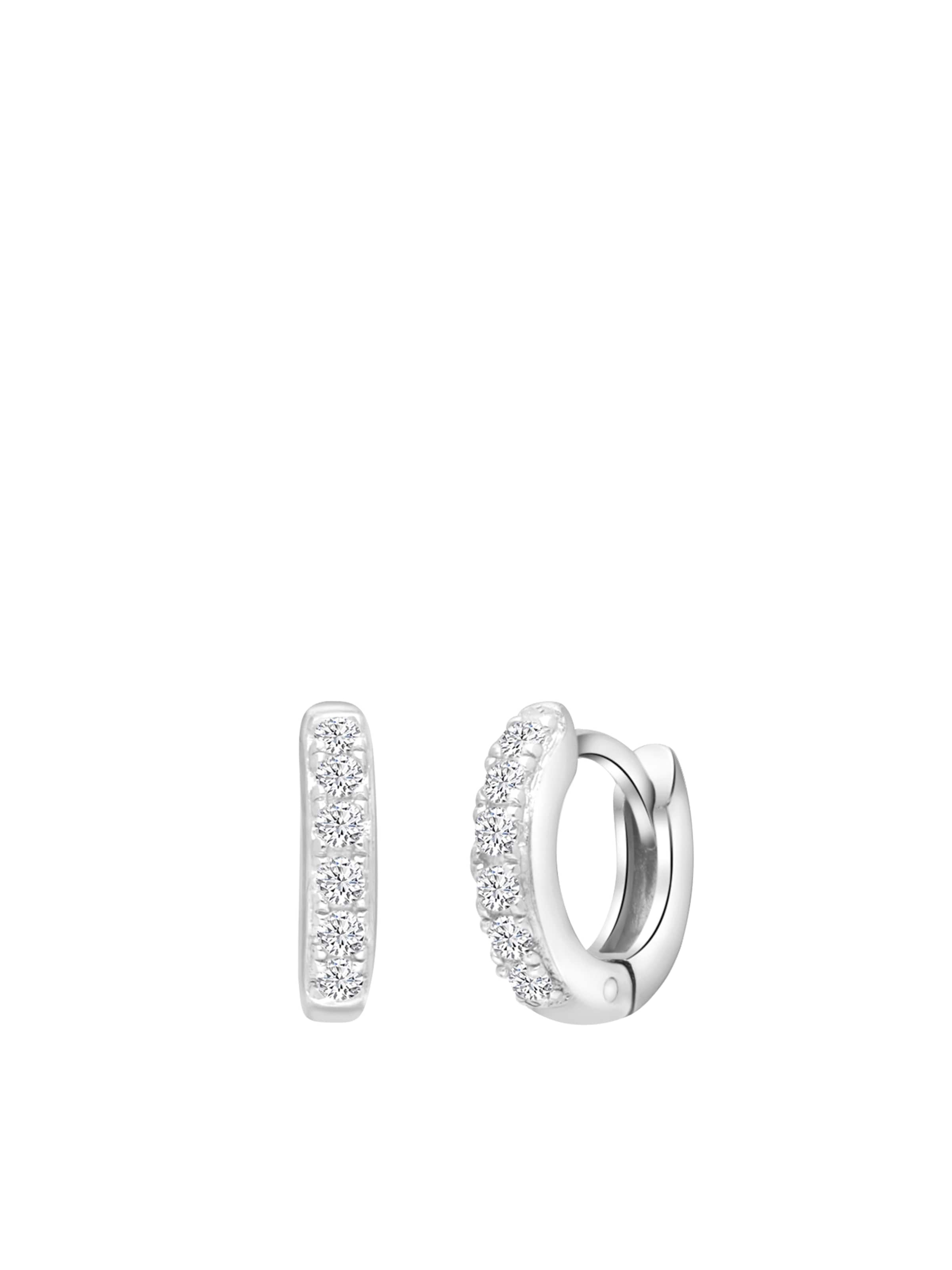 Boucles d'oreilles Lucardi en argent : devant