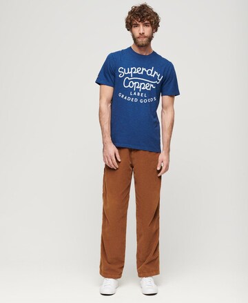 Superdry Shirt 'Copper' in Blauw