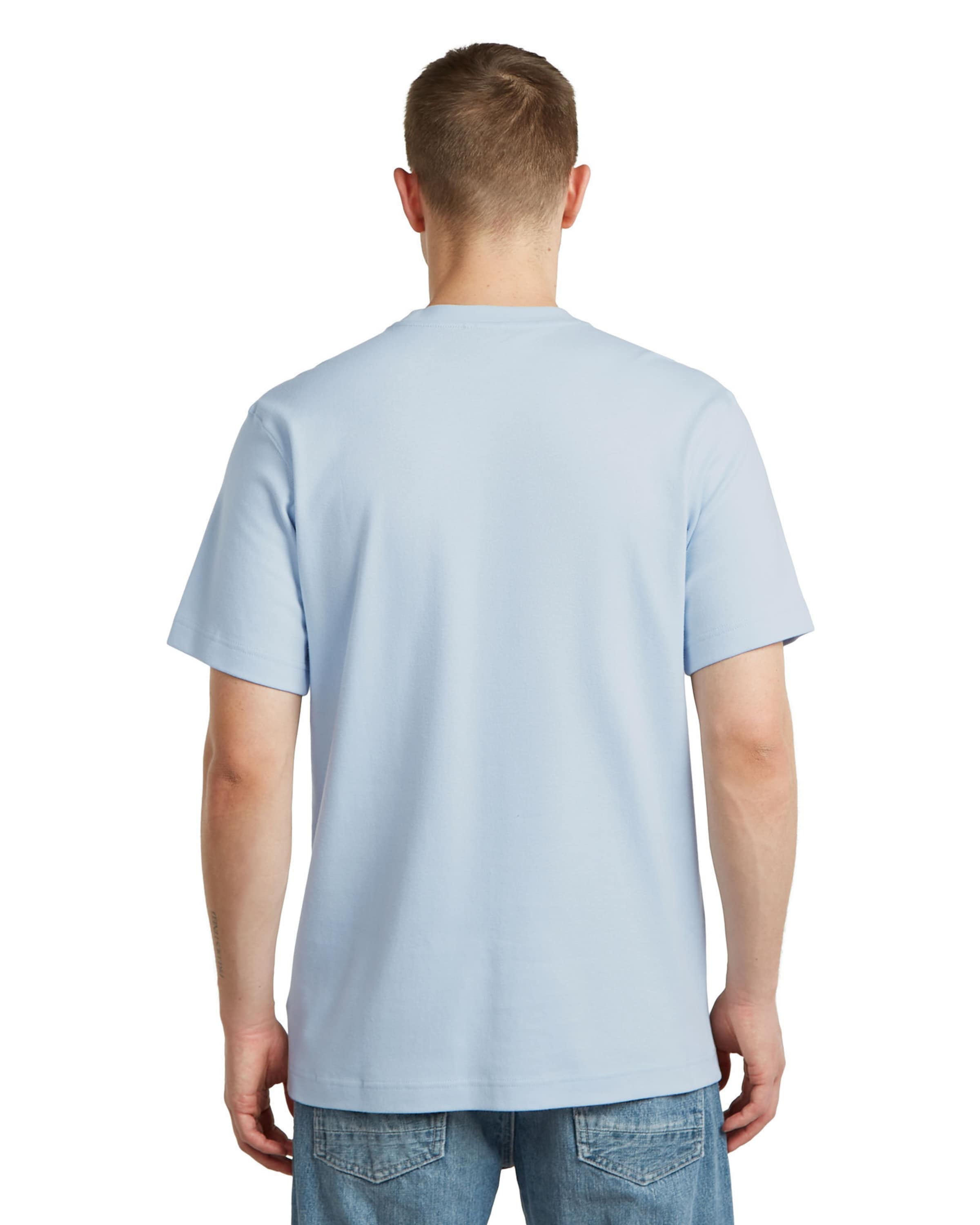 G-STAR Shirt 'True Regular T-Shirt' in Blauw