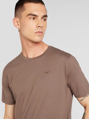 HOLLISTER - Camisa 'SEASONAL COLORS' em castanho