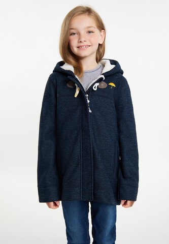 Schmuddelwedda Fleece jas in Blauw: voorkant