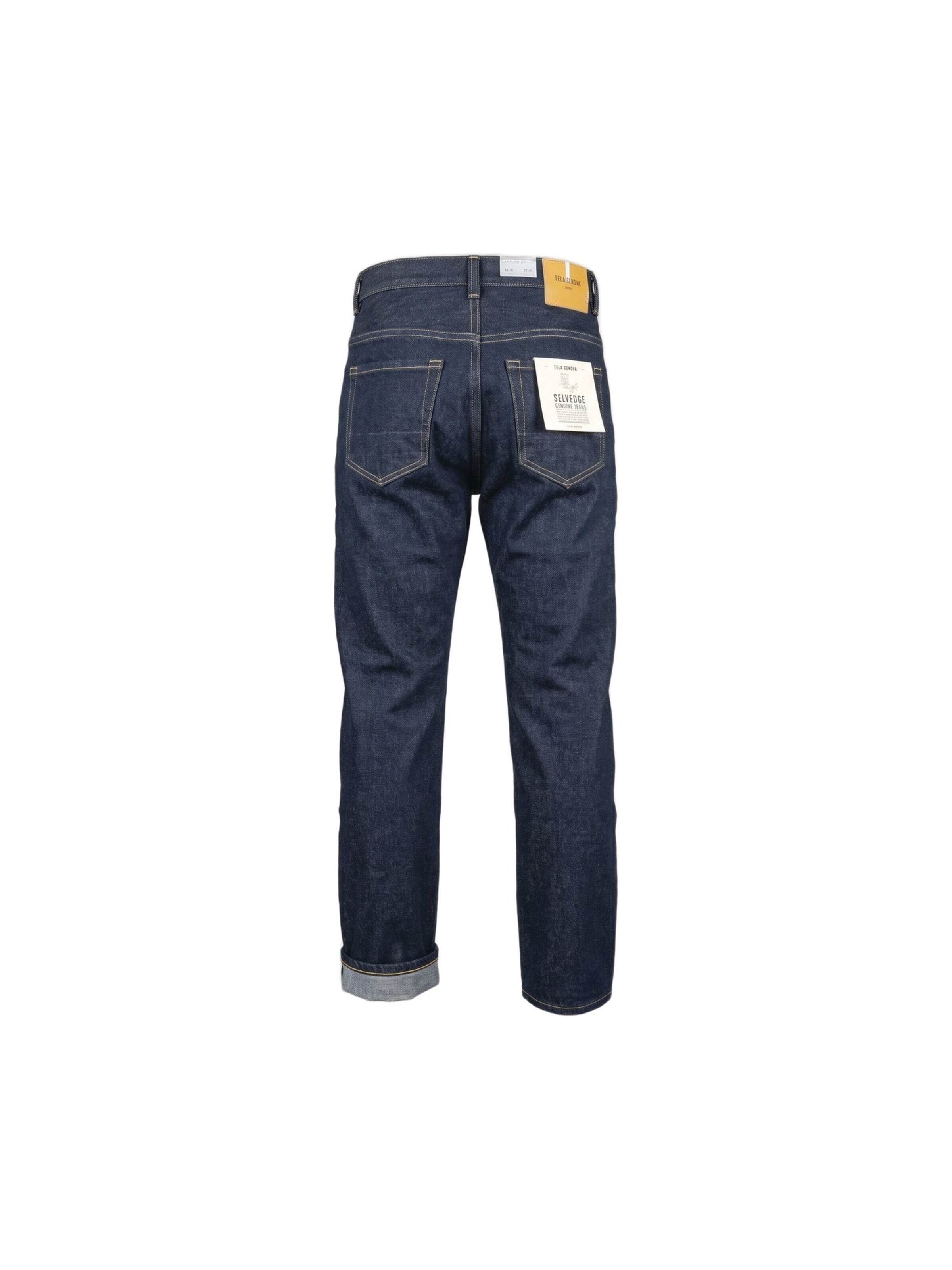 Jean 'ITALO SELVAGE RINSE BLUE' Tela Genova en bleu