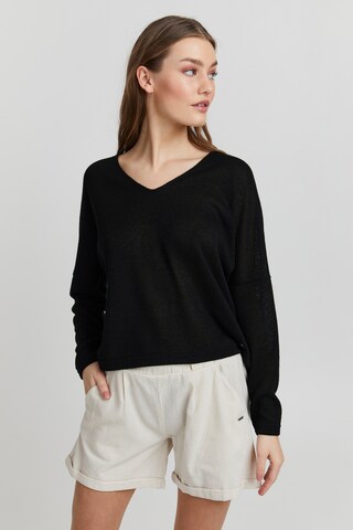 Oxmo Sweater 'Katla' in Black: front