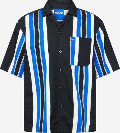 HUGO Skjorte 'Eligino' i blå / sort / hvid, Produktvisning