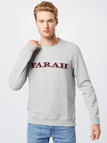 FARAH Sweatshirt 'PALM' in Grijs: voorkant