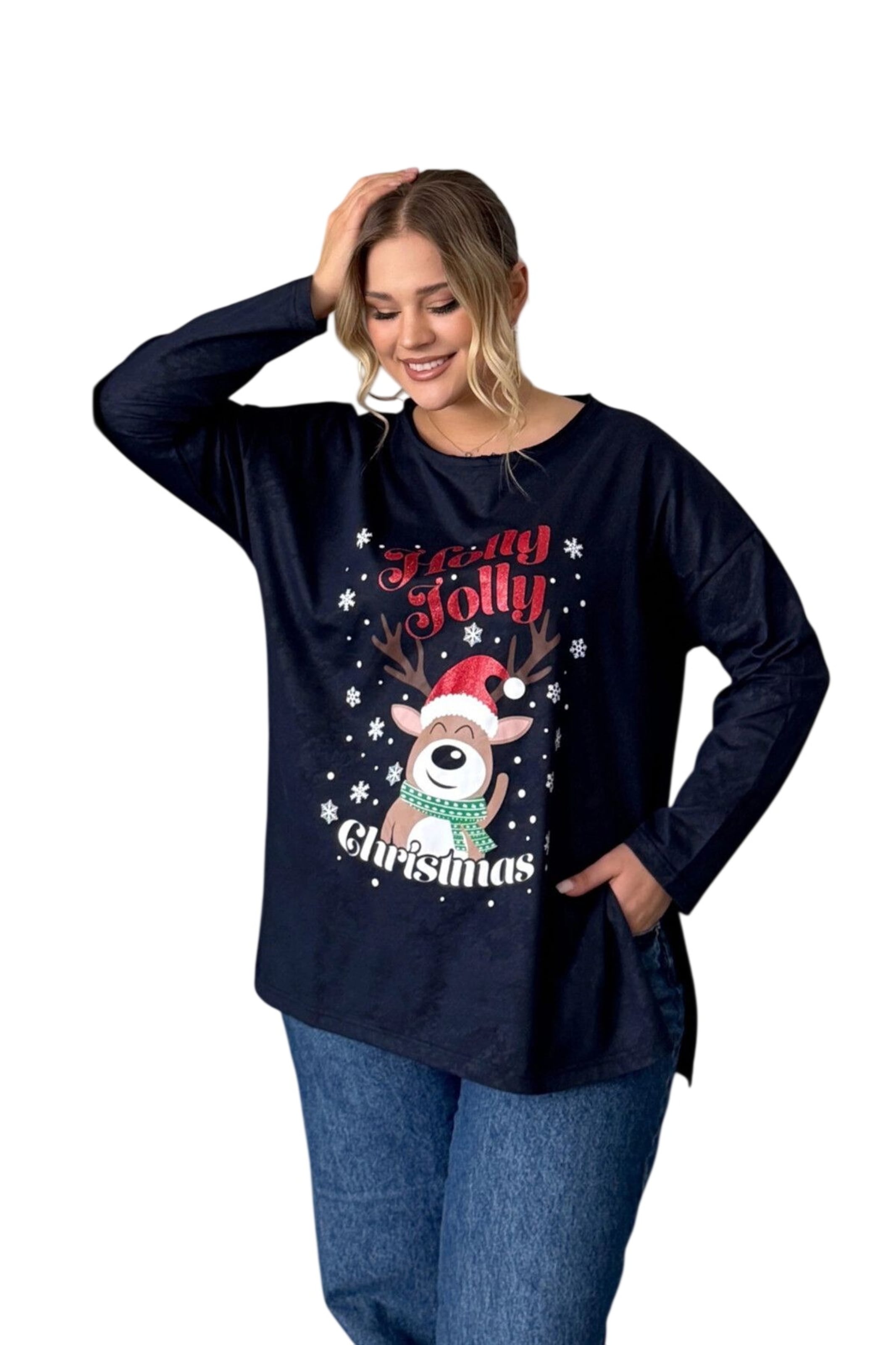 Stil Diva Sweatshirt in Blauw: voorkant