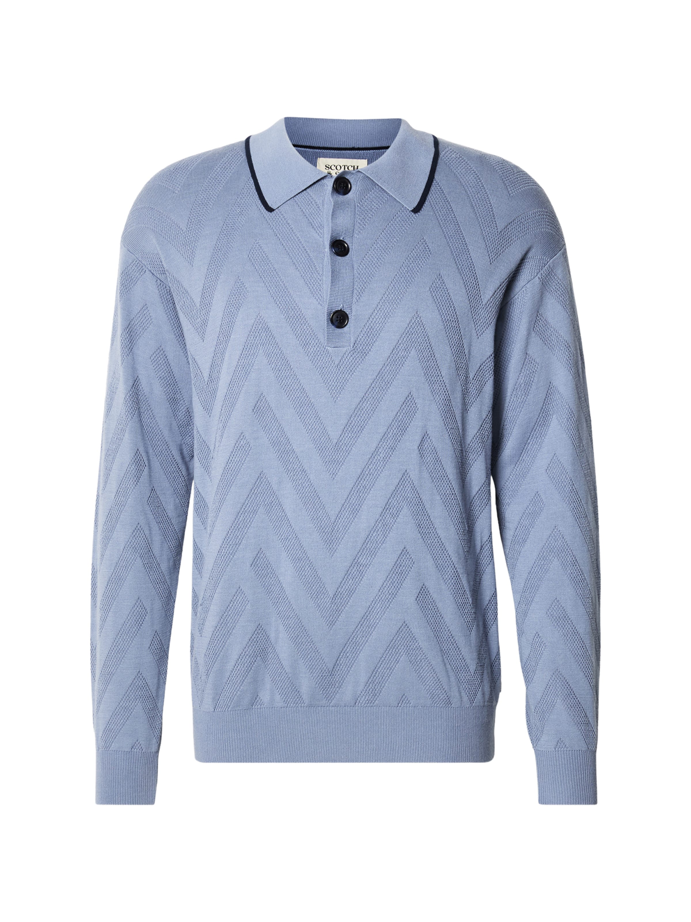 SCOTCH & SODA Trui in Blauw: voorkant