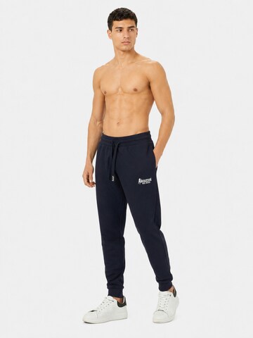 Boxeur des Rues Regular Sports trousers 'Herren Jogginghose Boxeur des Rues mit gewebtem Kordelzug-Label, Marineblau, Kleines weißes Logo, Baumwolle' in Blue