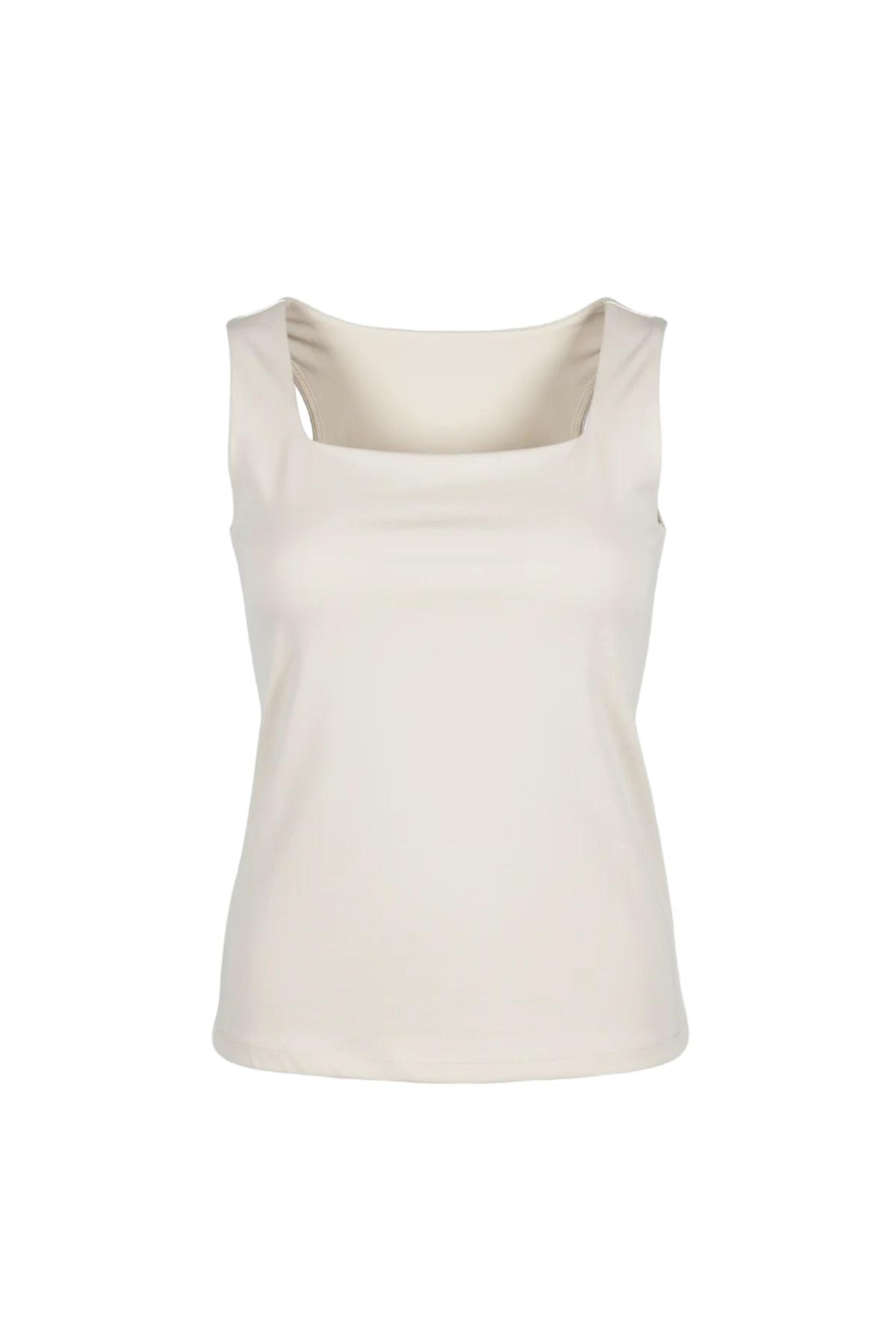 No Matter What Top in Beige: voorkant