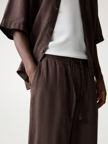 Pull&Bear Baggy Broek in Bruin
