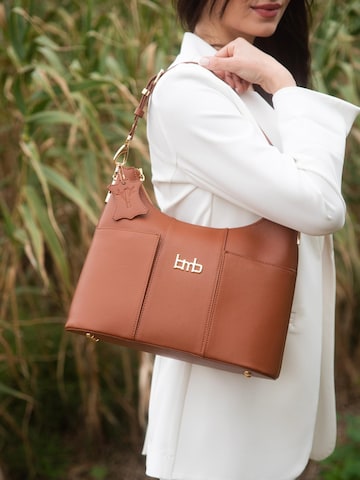 BMB BAGS Handbag 'Doris' in Brown: front