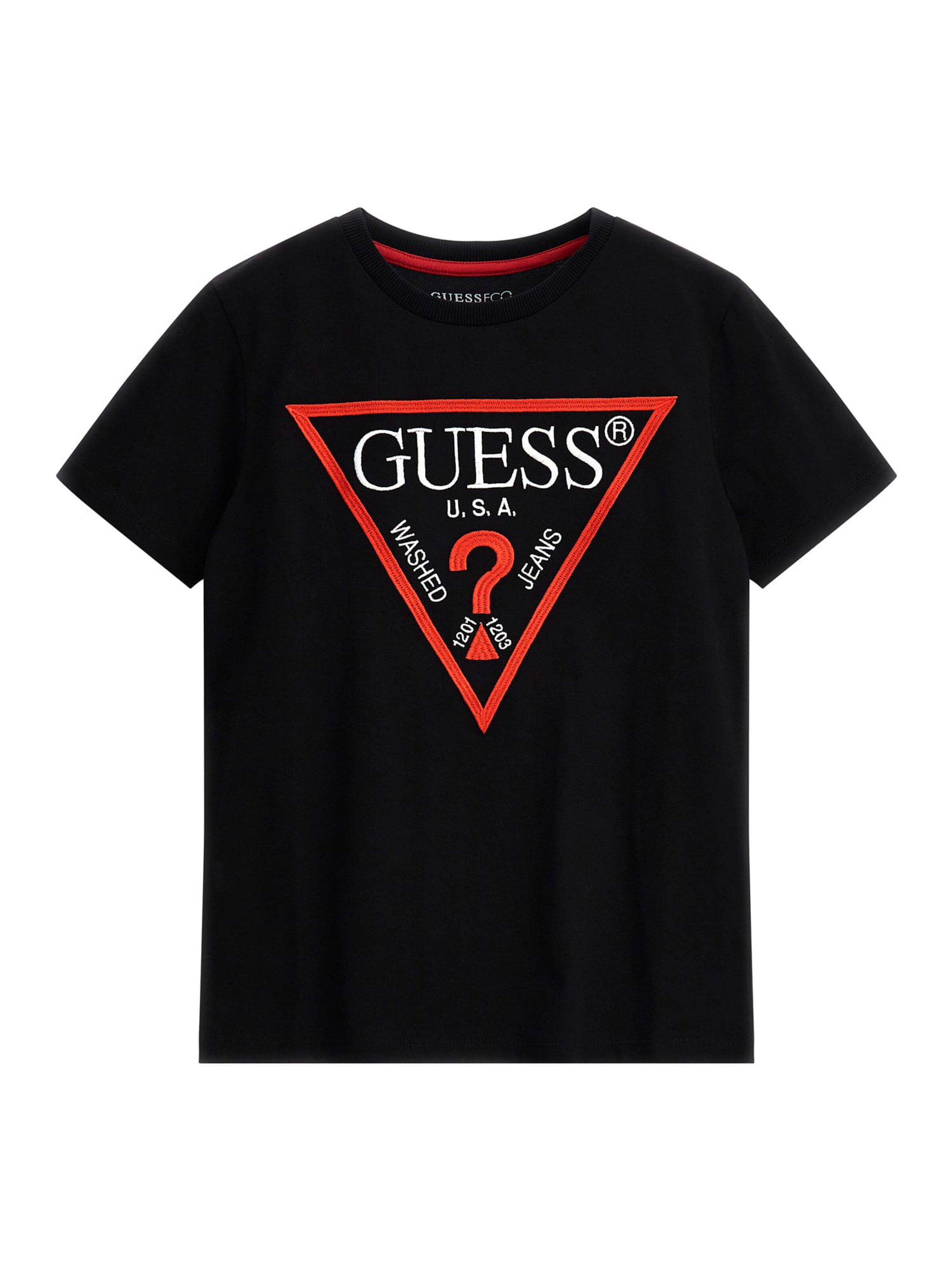GUESS T-Shirt in Schwarz: Vorderseite