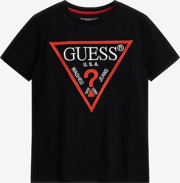 T-Shirt GUESS en noir : devant