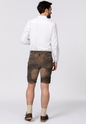 STOCKERPOINT Regular Traditional Pants 'Almbräu' in Brown