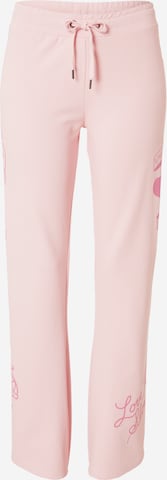 Ed Hardy Boot cut Trousers in Pink: front