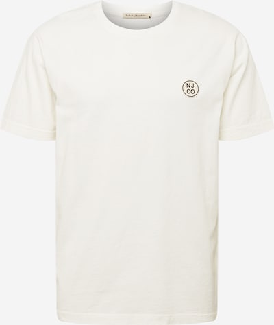Nudie Jeans Co Shirt 'Uno Circle' in de kleur Zwart / Wit, Productweergave