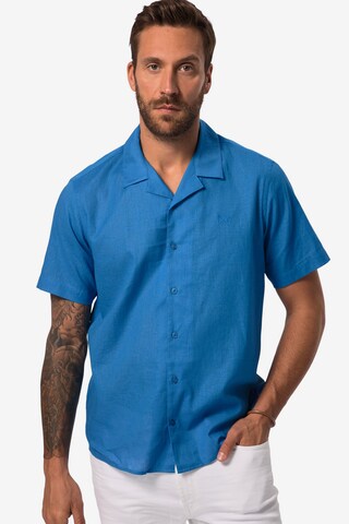 JP1880 Comfort fit Button Up Shirt in Blue: front