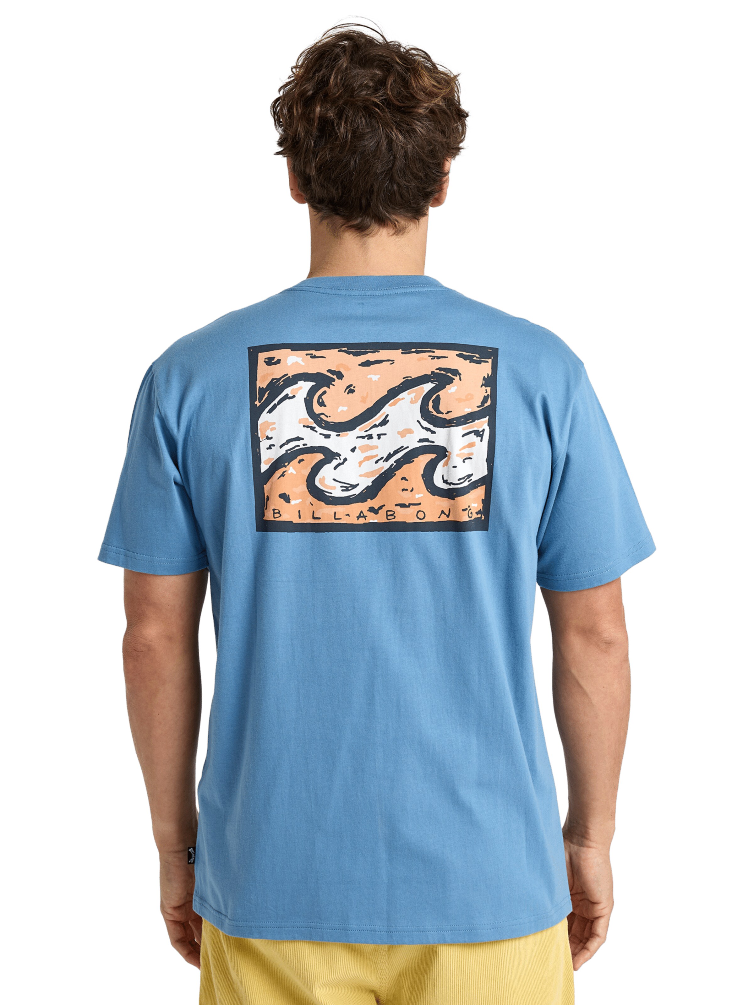 T-Shirt 'Crayon Wave' BILLABONG en bleu : devant