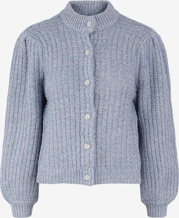 Y.A.S Knit Cardigan 'Lusti' in Blue: front