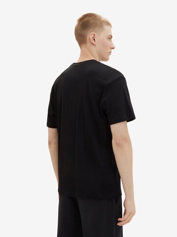 TOM TAILOR DENIM T-Shirt in Schwarz