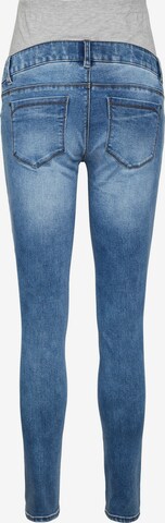 MAMALICIOUS Skinny Jeans 'NEW YORK' in Blau