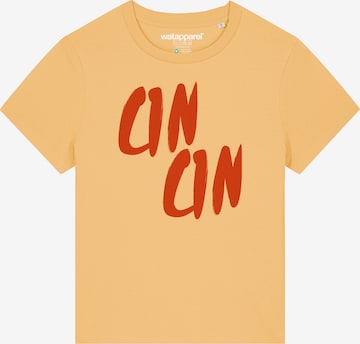 Maglietta 'Cin Cin' di Watapparel in giallo: frontale