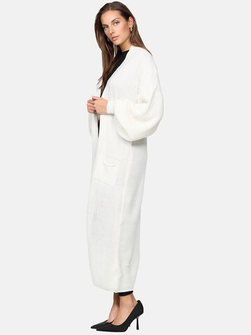 Elara Knitted Coat in White