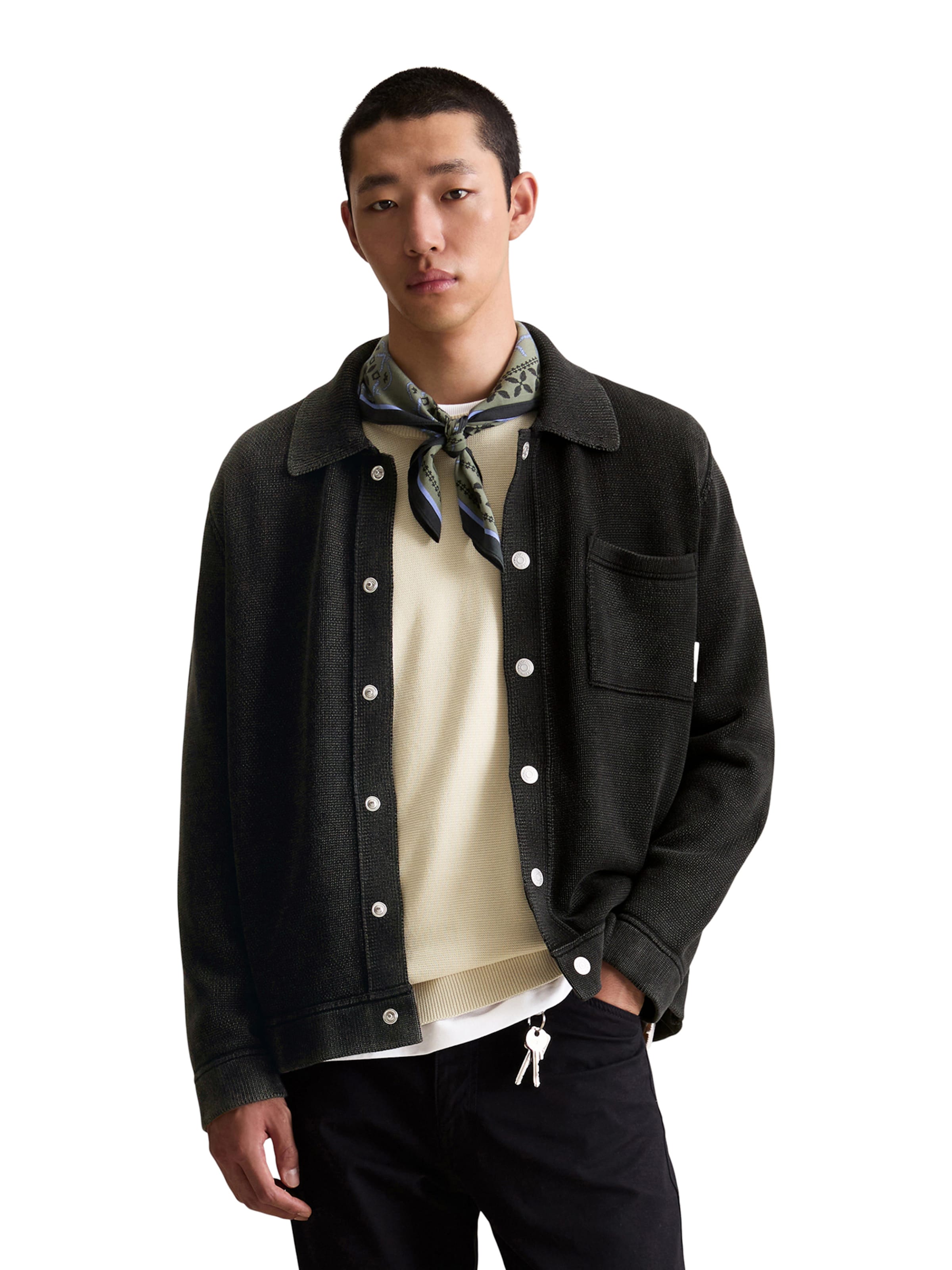 juoda Marc O'Polo DENIM Kardiganas: priekis