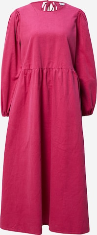 rozā Warehouse "Oversize" stila kleita: no priekšpuses