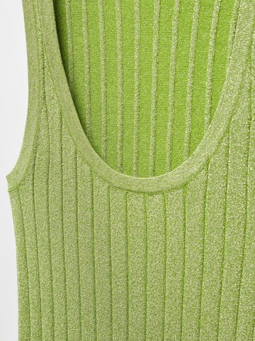 MANGO Knitted Top 'KLAN' in Green