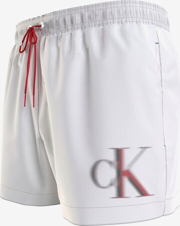 Calvin Klein Swimwear Ujumispüksid, värv valge