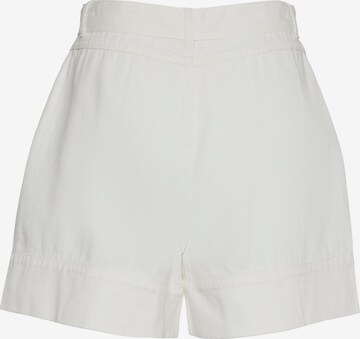 VERO MODA Loosefit Bandplooibroek 'EVELYN' in Wit