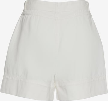 VERO MODA Loose fit Pleat-Front Pants 'EVELYN' in White