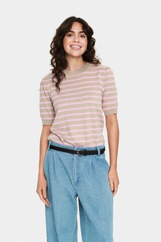 SAINT TROPEZ - Jersey en beige: frente