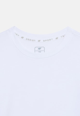 Maglia funzionale di 4F Junior in bianco