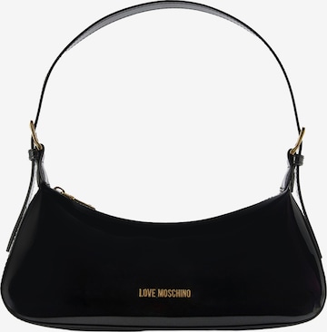 Love Moschino Axelremsväska i svart: framsida