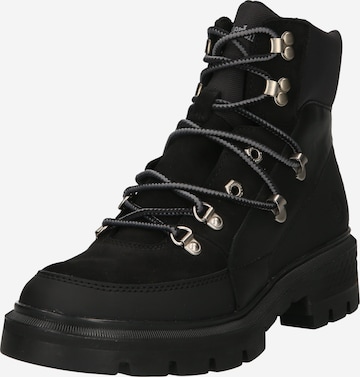 TIMBERLAND Lace-up bootie 'Cortina' in Black: front