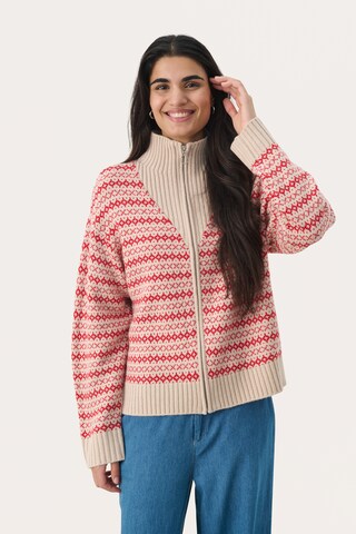 Part Two Cardigan 'PirjoPW' i rød: forside