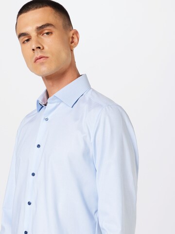 OLYMP Regular fit Button Up Shirt 'Level 5' in Blue