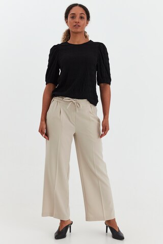 b.young Loose fit Pleated Pants in Beige