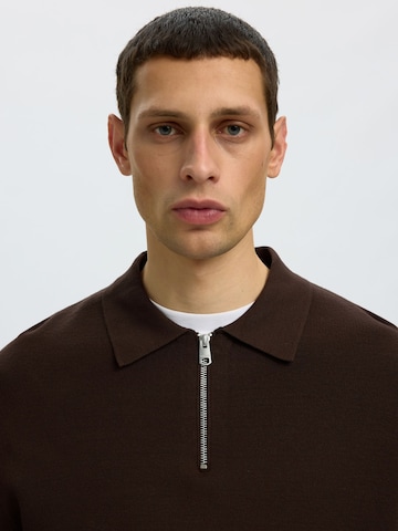 SELECTED Sweater 'SLHTeller' in Brown