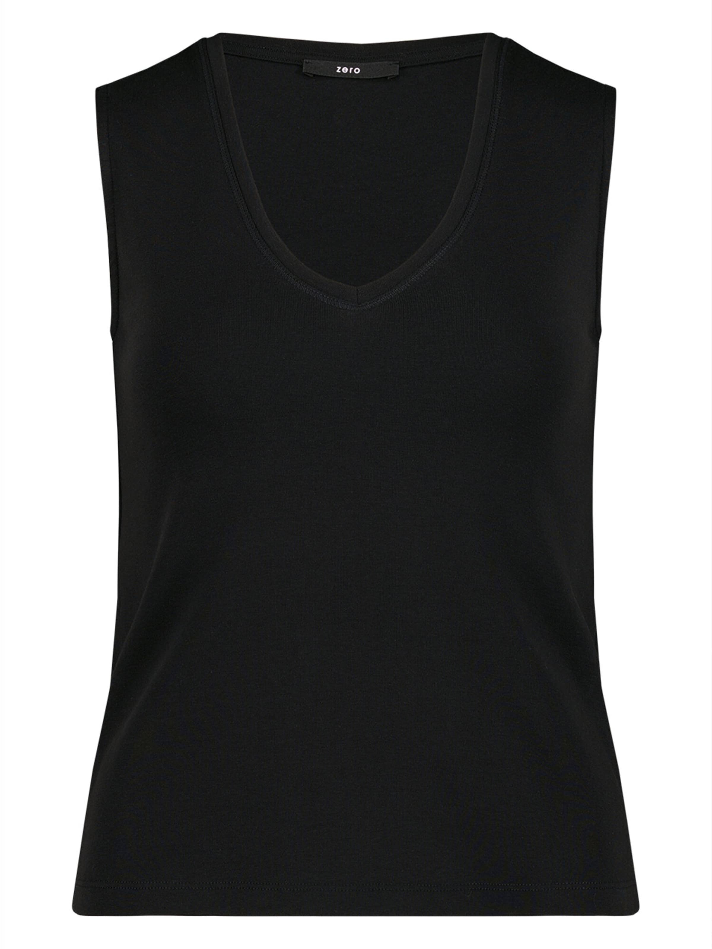 T-shirt zero en noir : devant
