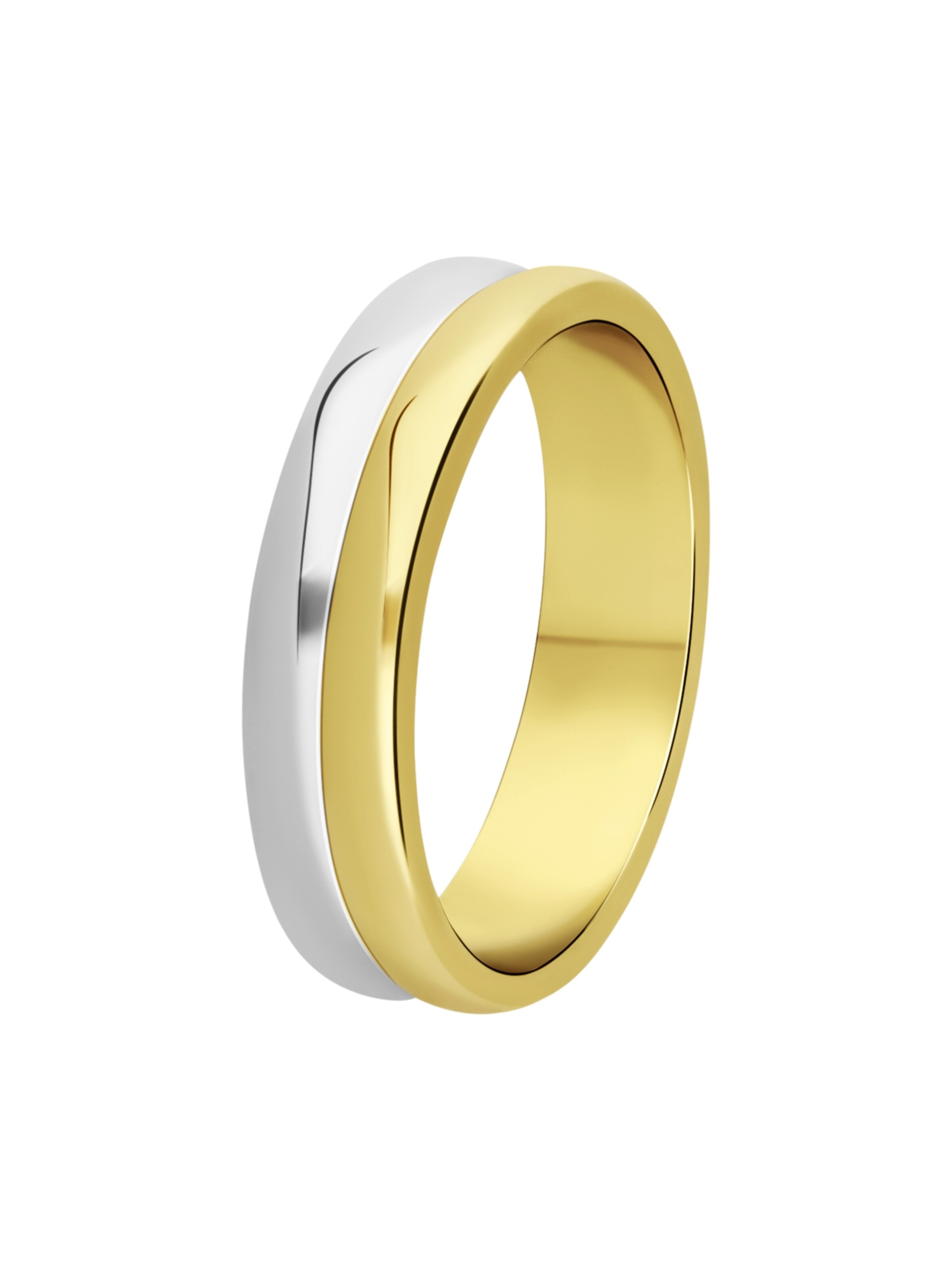 Lucardi Ring in Goud: voorkant