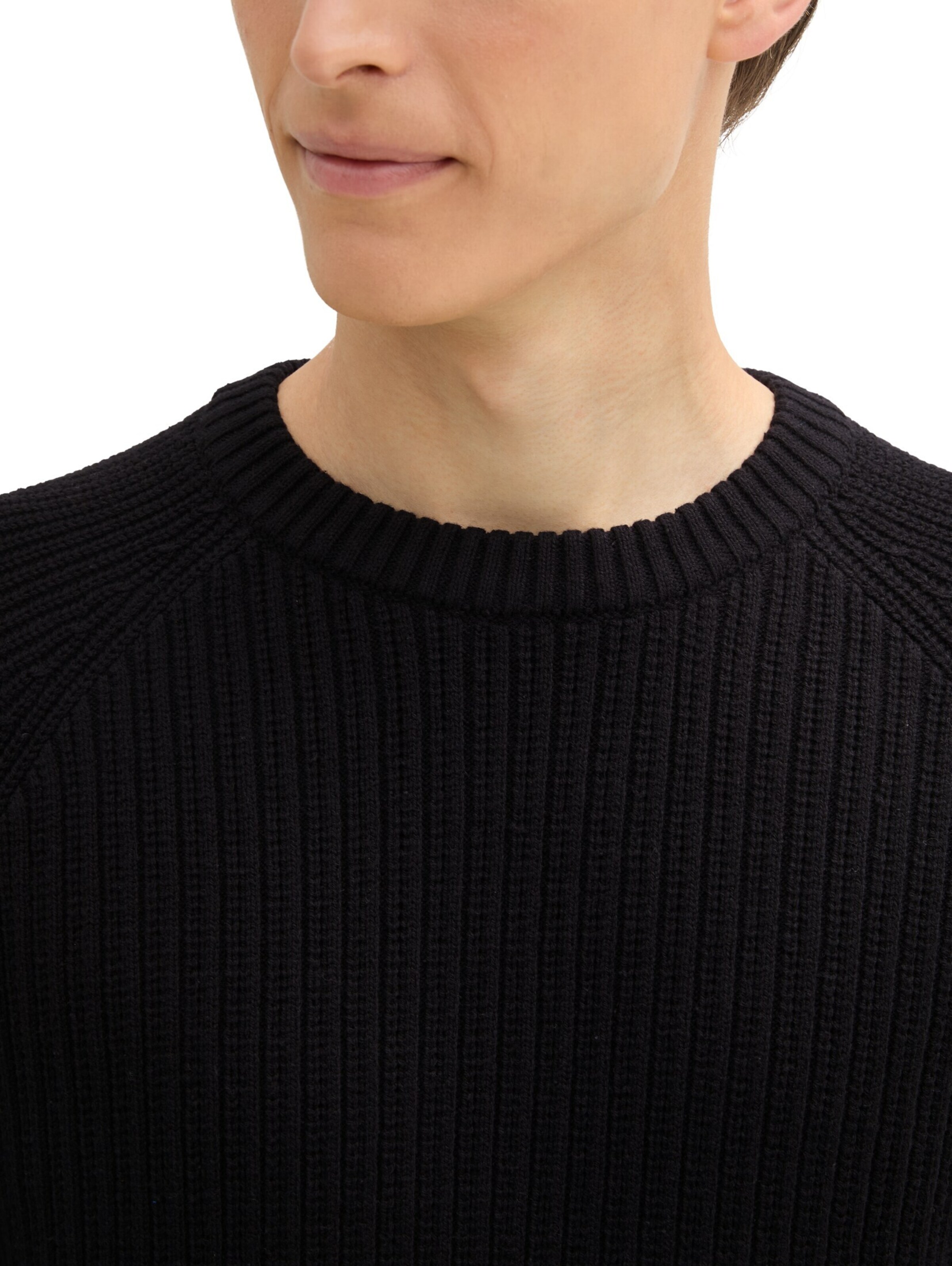 TOM TAILOR DENIM Sweter w kolorze czarny