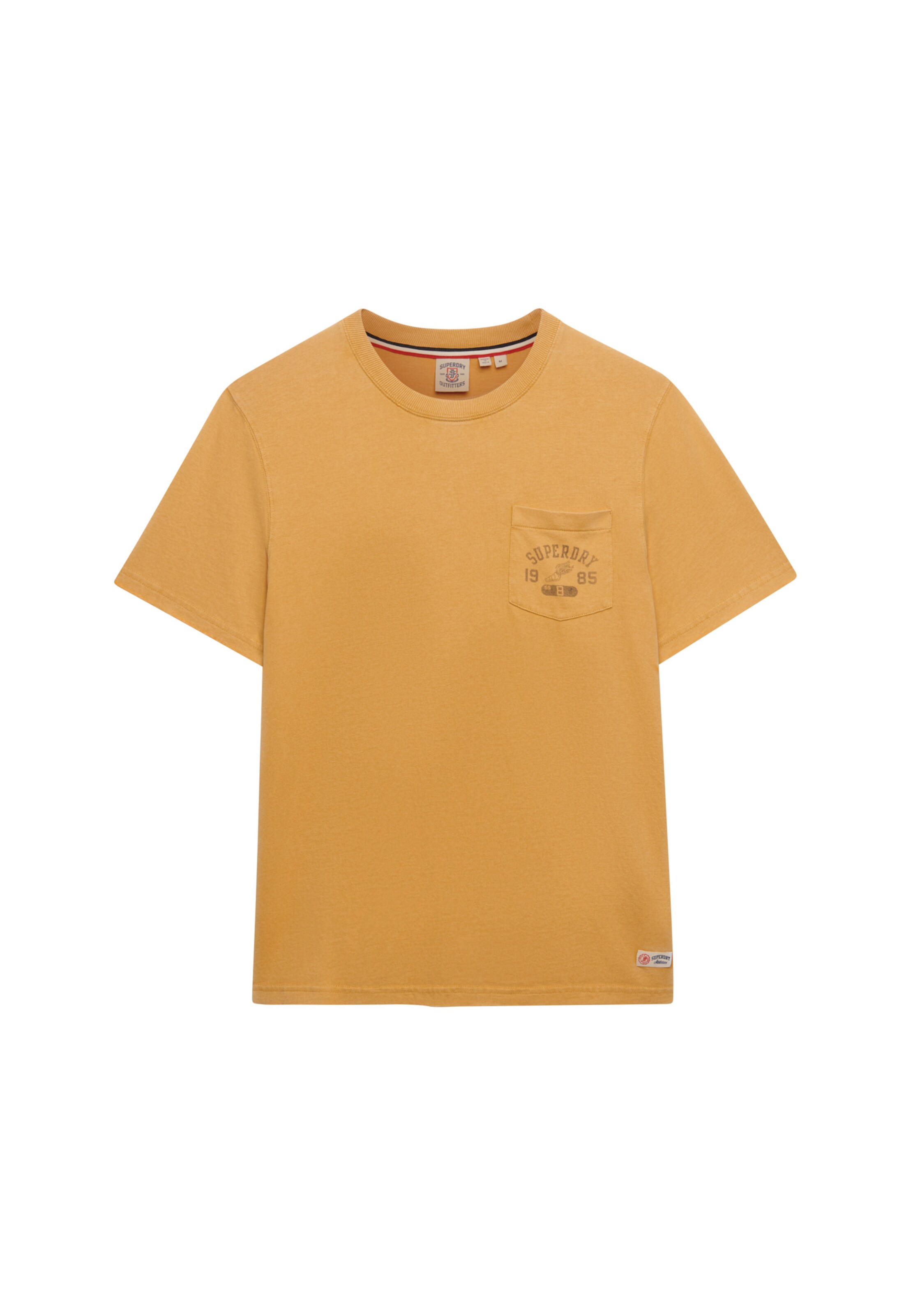 T-Shirt 'Vintage Prep' Superdry & Co en jaune : devant