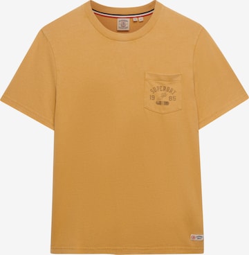 T-Shirt 'Vintage Prep' Superdry & Co en jaune : devant