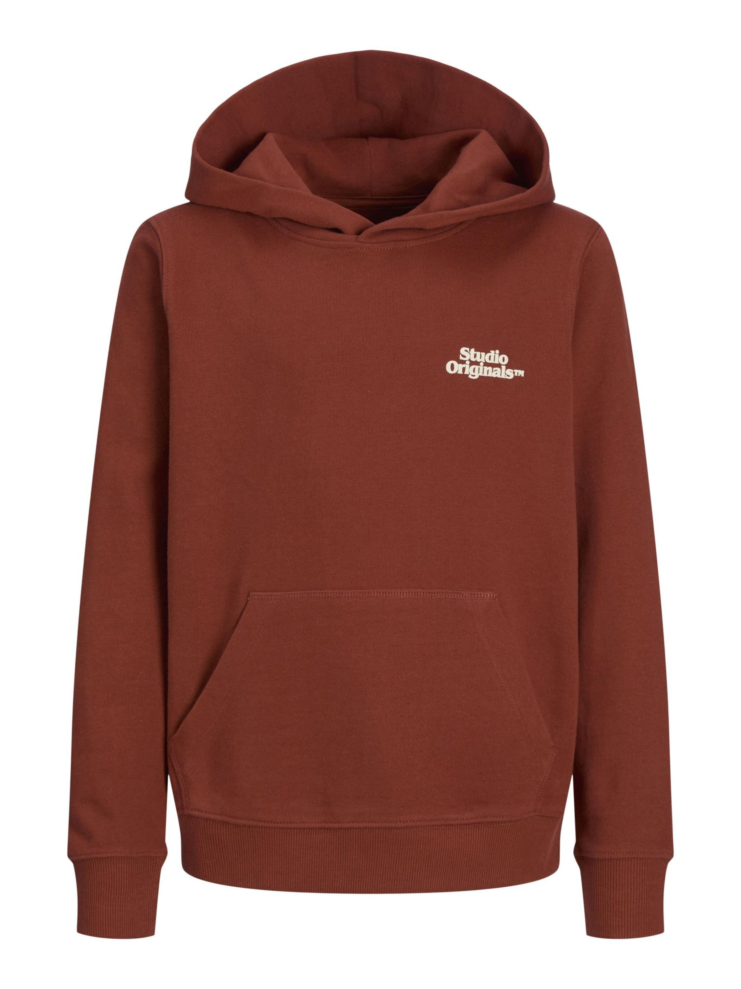 Sweat Jack & Jones Junior en marron : devant